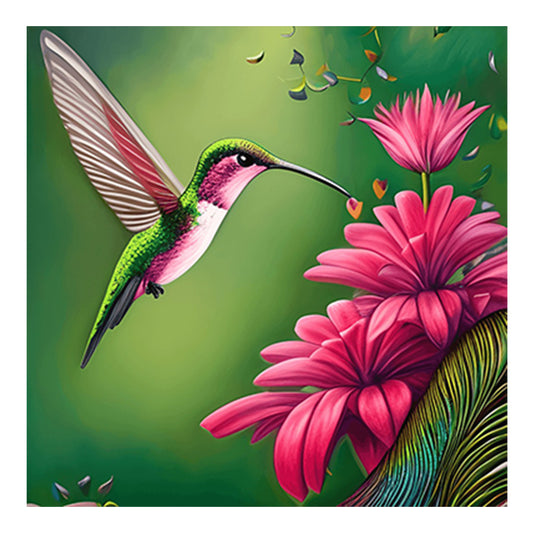 Hummingbird - Full Round Drill Diamond Painting 30*30CM