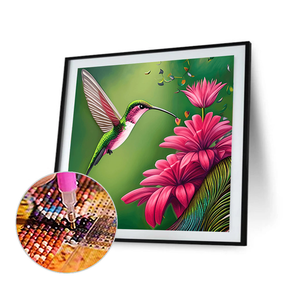 Hummingbird - Full Round Drill Diamond Painting 30*30CM