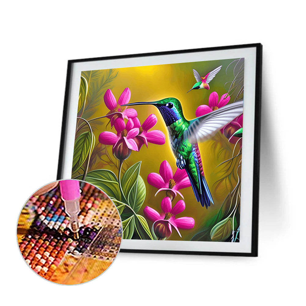 Hummingbird - Full Round Drill Diamond Painting 30*30CM