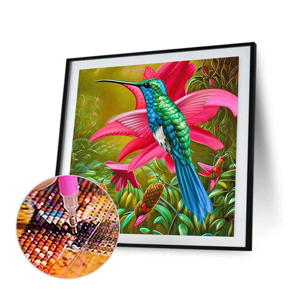 Hummingbird - Full Round Drill Diamond Painting 30*30CM