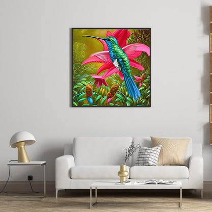 Hummingbird - Full Round Drill Diamond Painting 30*30CM