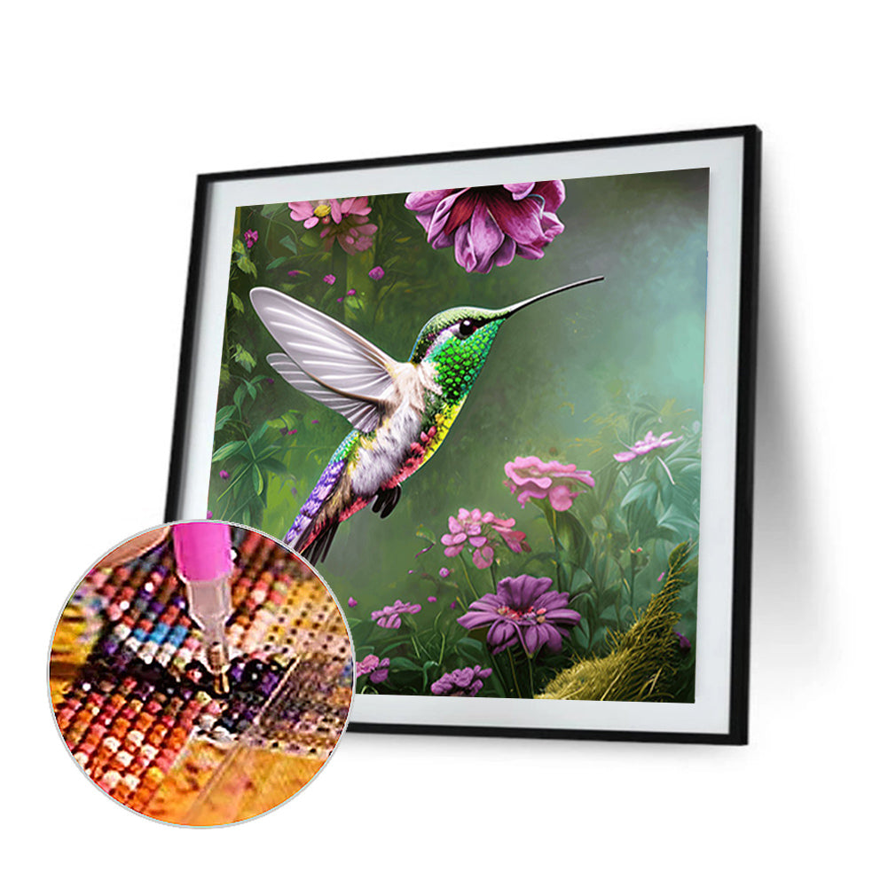 Hummingbird - Full Round Drill Diamond Painting 30*30CM