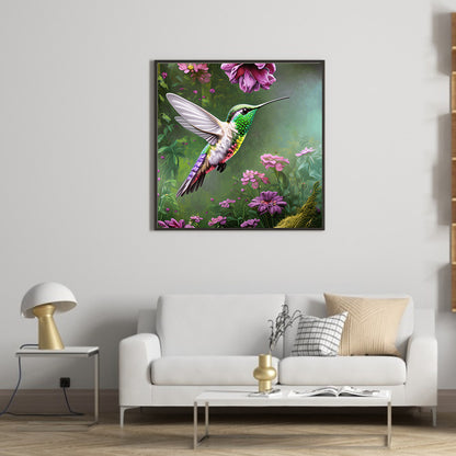 Hummingbird - Full Round Drill Diamond Painting 30*30CM