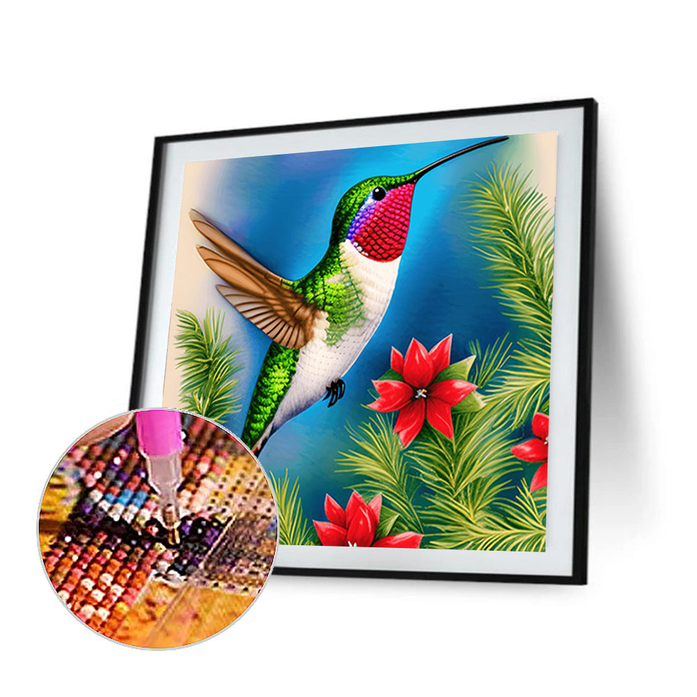 Hummingbird - Full Round Drill Diamond Painting 30*30CM