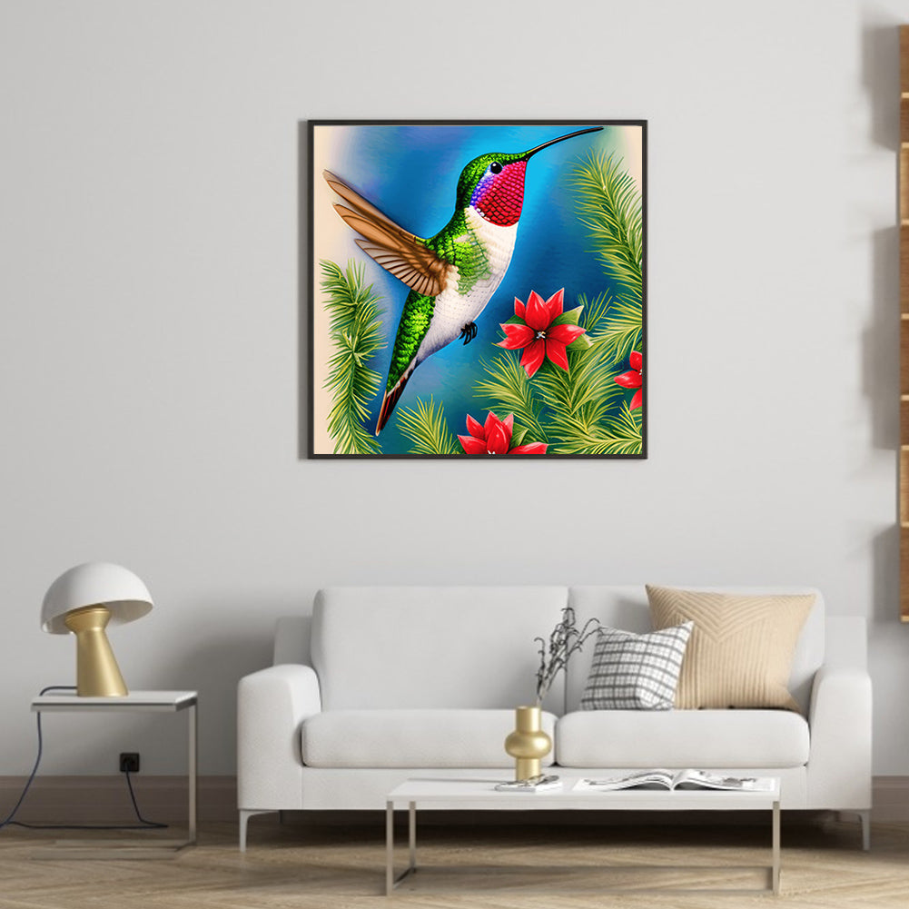 Hummingbird - Full Round Drill Diamond Painting 30*30CM