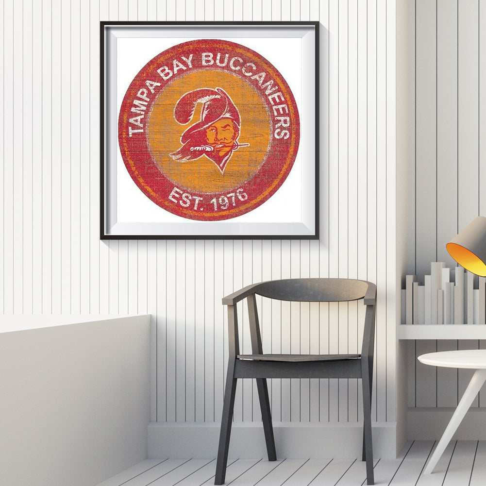 Tampa Bay Pirates Team - Full Round Drill Diamond Painting 30*30CM