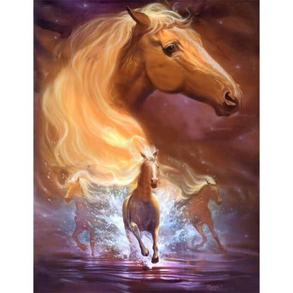 Mustang - Full Round Drill Diamond Painting 30*40CM