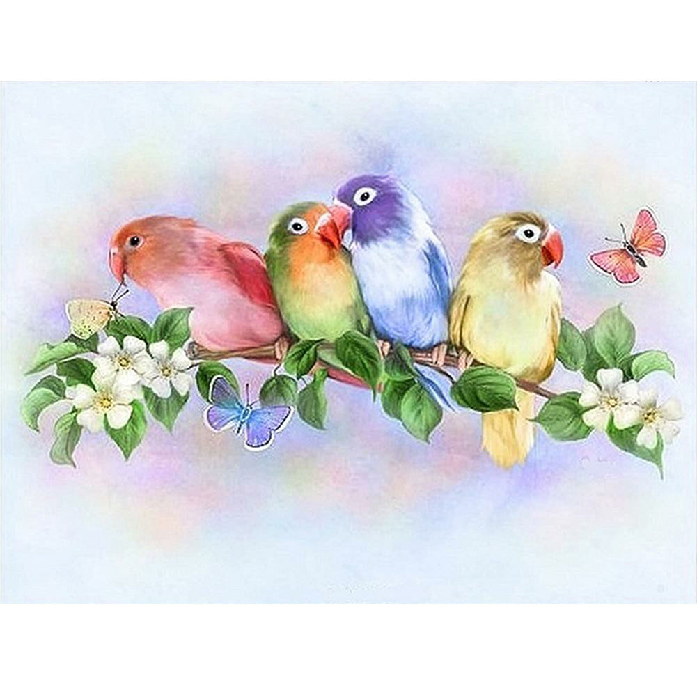 Parrot - Full Round Drill Diamond Painting 50*40CM