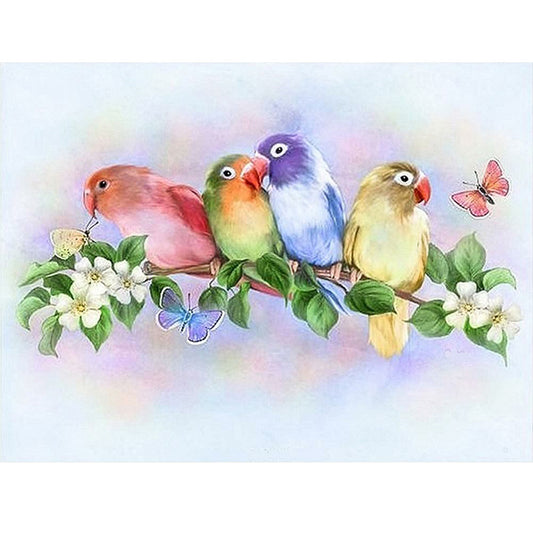 Parrot - Full Round Drill Diamond Painting 50*40CM