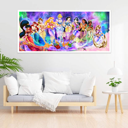 Disney Princess Collection - Full Round Drill Diamond Painting 80*40CM
