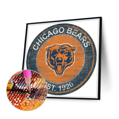 Chicago Bears - Full Round Drill Diamond Painting 40*40CM