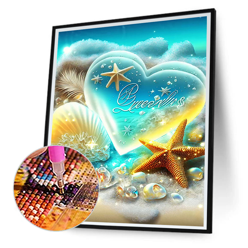 Beach Rainbow Stone - Full Round Drill Diamond Painting 30*40CM