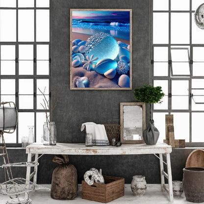 Beach Rainbow Stone - Full Round Drill Diamond Painting 30*40CM