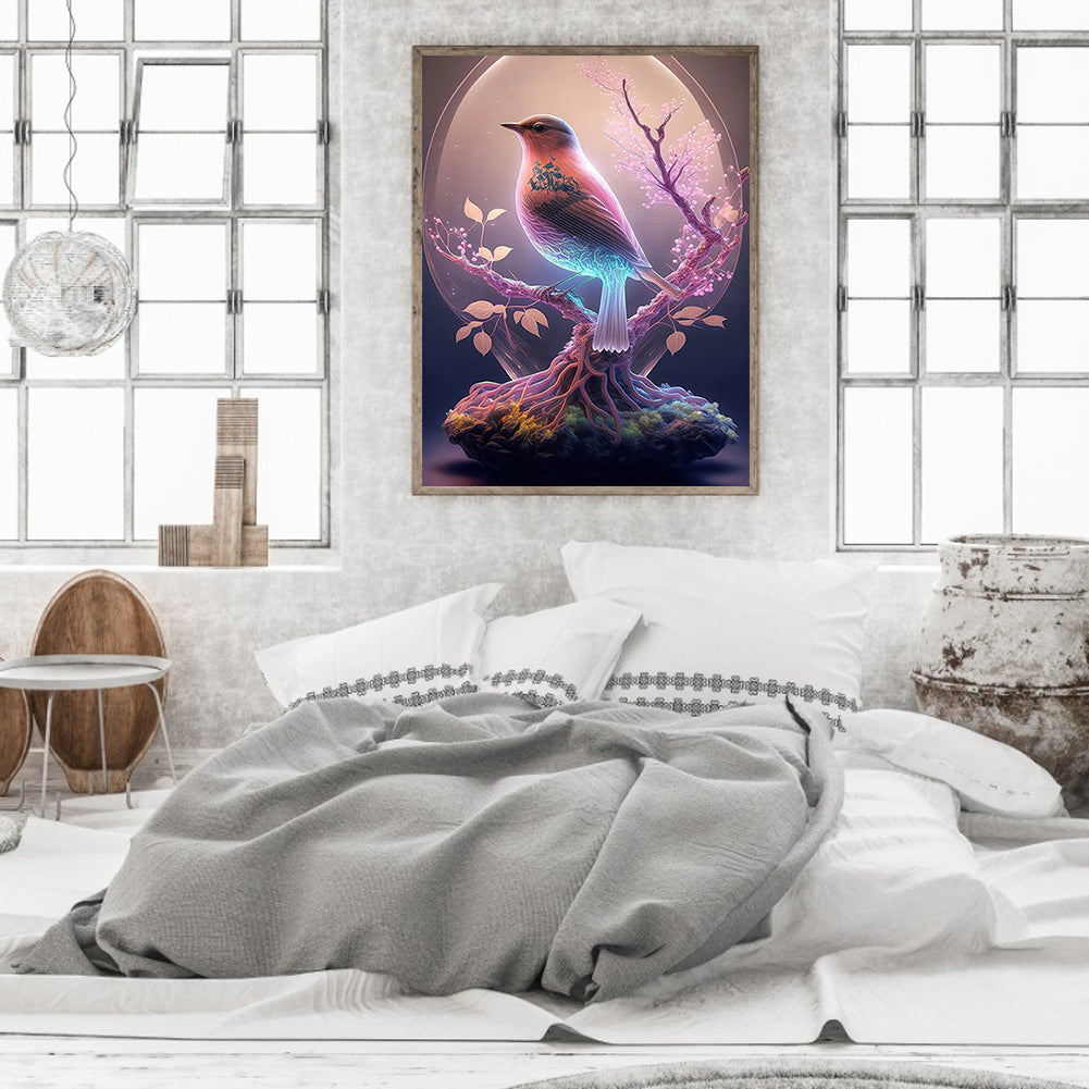 Halo Bird - Full Square Drill Diamond Painting 30*40CM