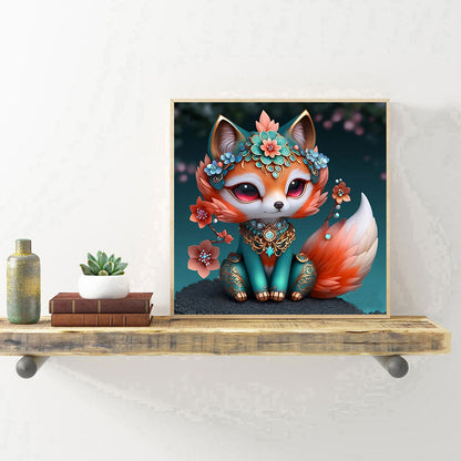 Little Fox - Full Round Drill Diamond Painting 30*30CM