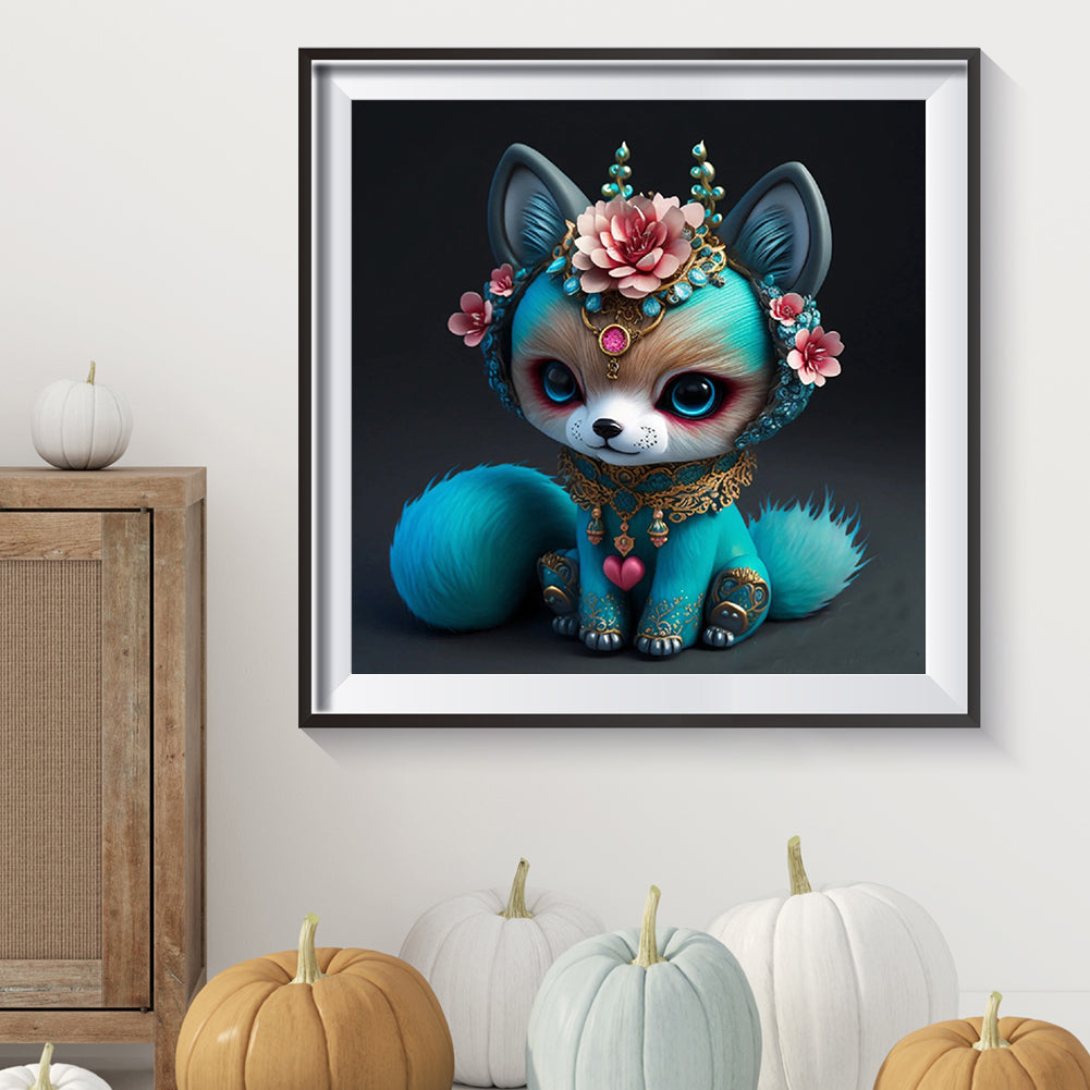 Little Fox - Full Round Drill Diamond Painting 30*30CM