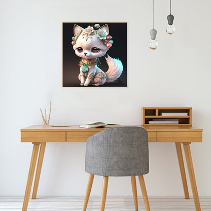 Little Fox - Full Round Drill Diamond Painting 30*30CM