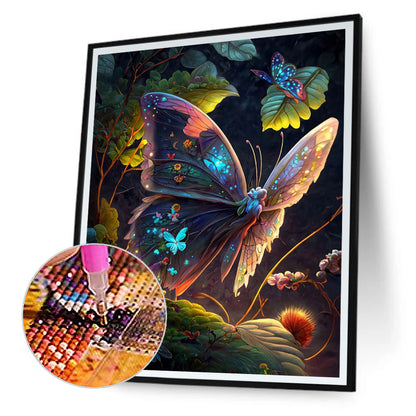 Dream Butterfly - Full Round Drill Diamond Painting 30*40CM