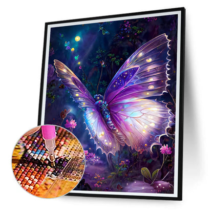 Dream Butterfly - Full Round Drill Diamond Painting 30*40CM