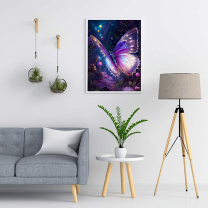 Dream Butterfly - Full Round Drill Diamond Painting 30*40CM