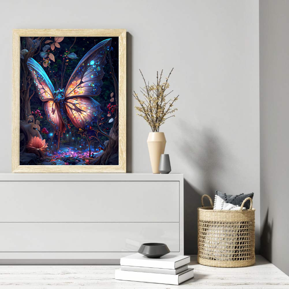 Dream Butterfly - Full Round Drill Diamond Painting 30*40CM