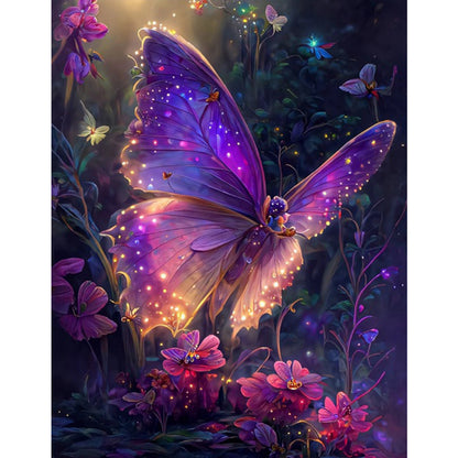 Dream Butterfly - Full Round Drill Diamond Painting 30*40CM