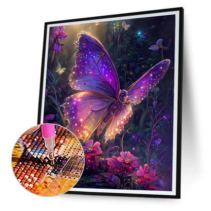 Dream Butterfly - Full Round Drill Diamond Painting 30*40CM