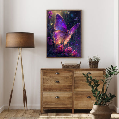 Dream Butterfly - Full Round Drill Diamond Painting 30*40CM