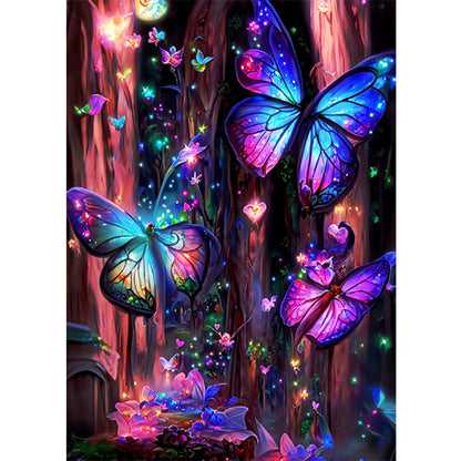 Dream Butterfly - Full Round Drill Diamond Painting 30*40CM