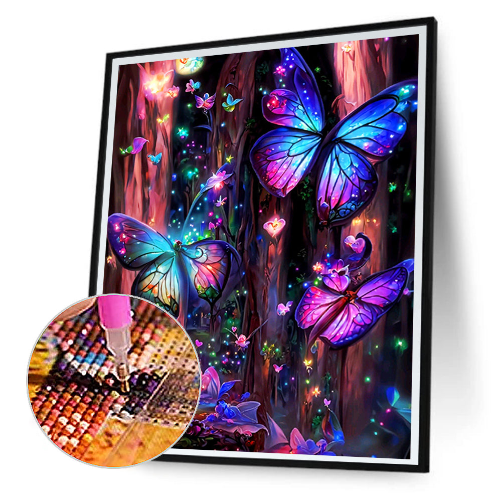 Dream Butterfly - Full Round Drill Diamond Painting 30*40CM