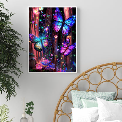 Dream Butterfly - Full Round Drill Diamond Painting 30*40CM