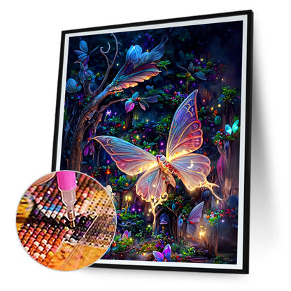 Dream Butterfly - Full Round Drill Diamond Painting 30*40CM