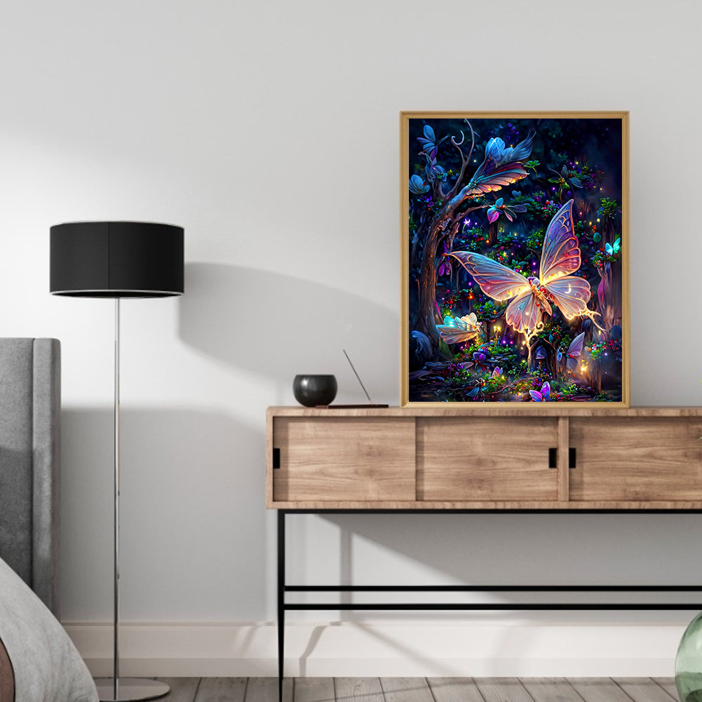 Dream Butterfly - Full Round Drill Diamond Painting 30*40CM