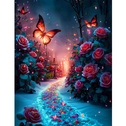 Dream Butterfly - Full Round Drill Diamond Painting 30*40CM