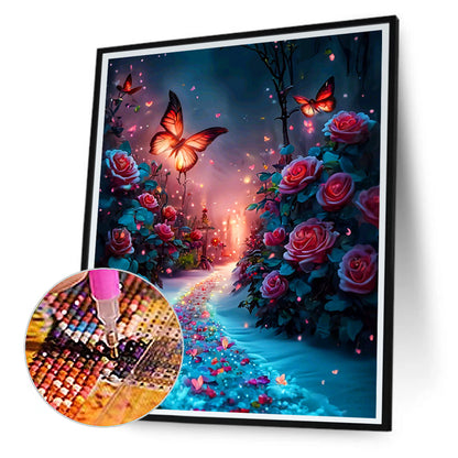 Dream Butterfly - Full Round Drill Diamond Painting 30*40CM