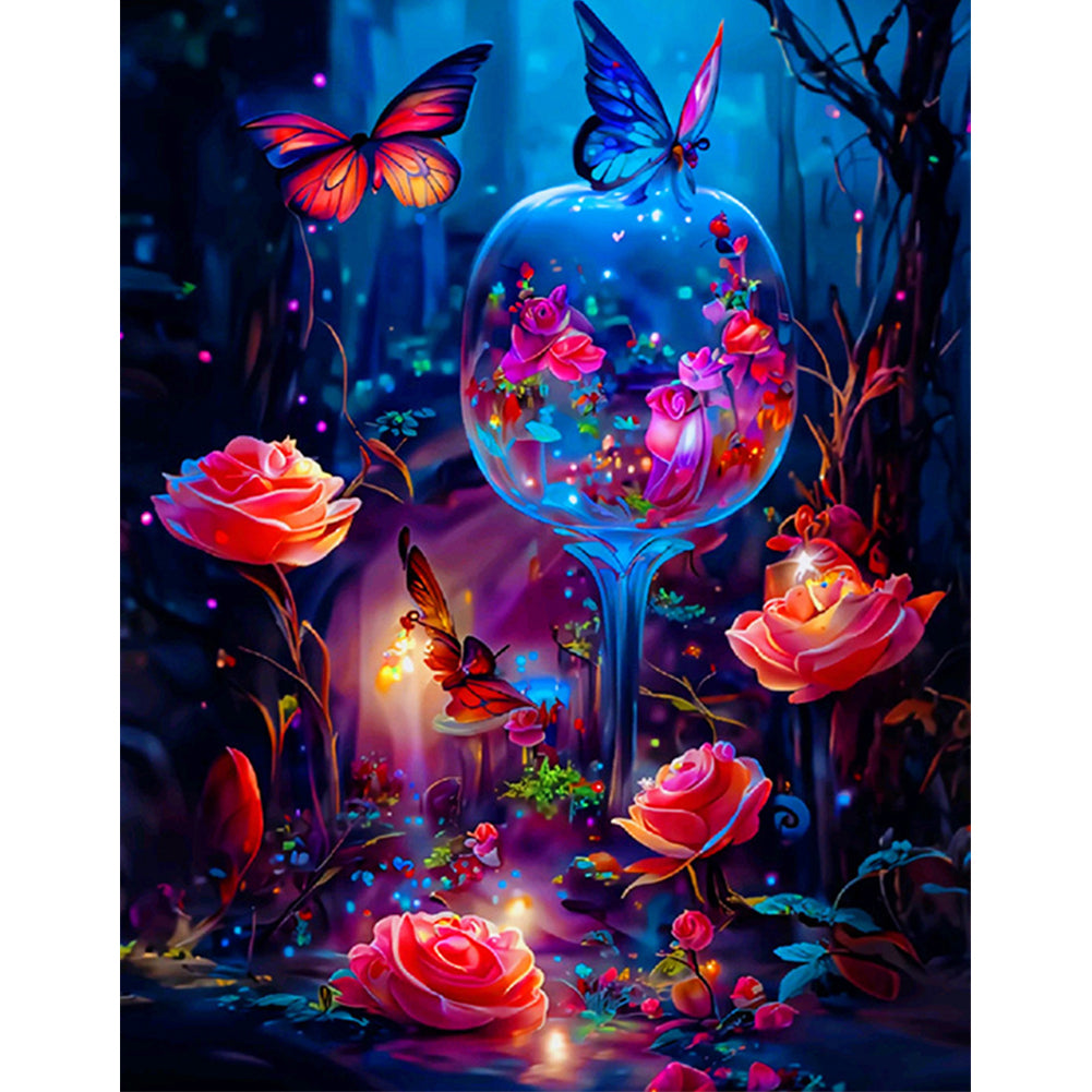 Dream Butterfly - Full Round Drill Diamond Painting 30*40CM