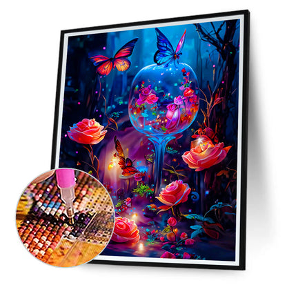 Dream Butterfly - Full Round Drill Diamond Painting 30*40CM