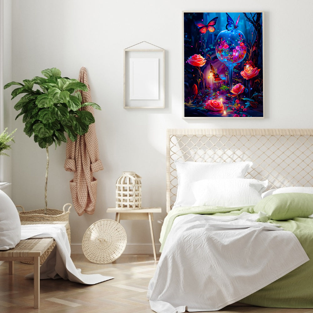 Dream Butterfly - Full Round Drill Diamond Painting 30*40CM