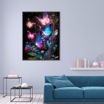 Dream Butterfly - Full Round Drill Diamond Painting 30*40CM