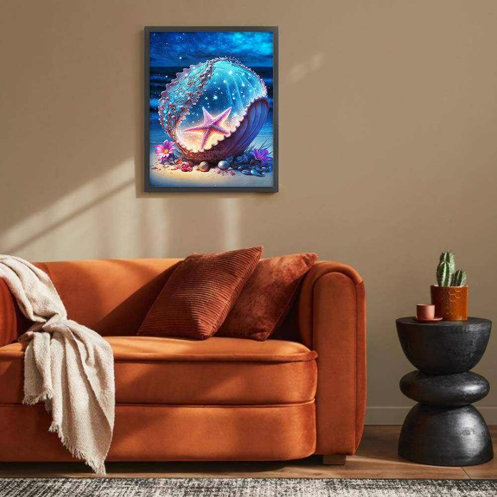 Sea Shell - Full Round Drill Diamond Painting 30*40CM