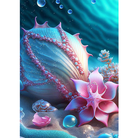 Sea Shell - Full Round Drill Diamond Painting 30*40CM