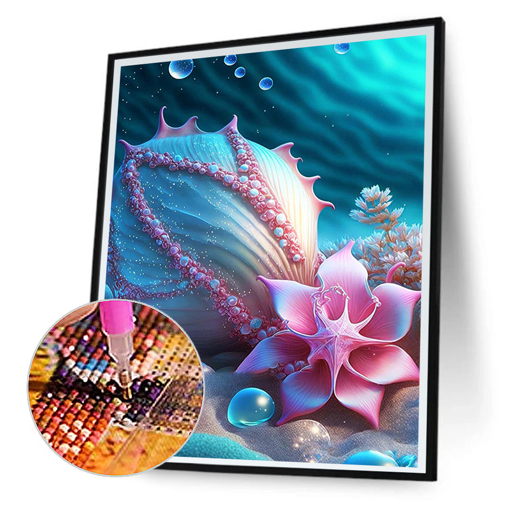 Sea Shell - Full Round Drill Diamond Painting 30*40CM
