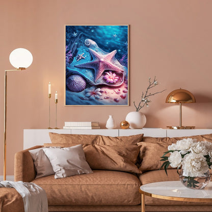 Sea Shell - Full Round Drill Diamond Painting 30*40CM