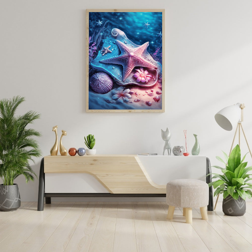 Sea Shell - Full Round Drill Diamond Painting 30*40CM