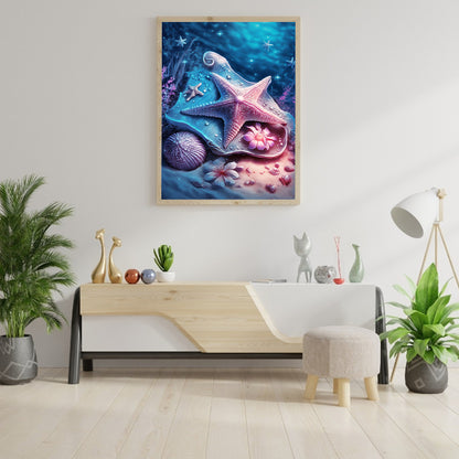 Sea Shell - Full Round Drill Diamond Painting 30*40CM