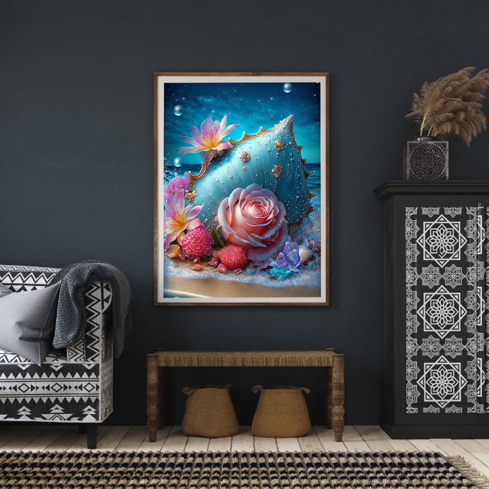 Sea Shell - Full Round Drill Diamond Painting 30*40CM