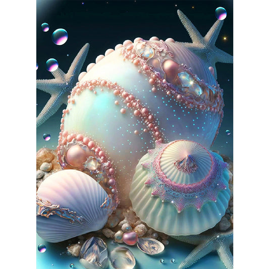 Sea Shell - Full Round Drill Diamond Painting 30*40CM