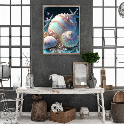 Sea Shell - Full Round Drill Diamond Painting 30*40CM