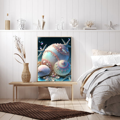 Sea Shell - Full Round Drill Diamond Painting 30*40CM