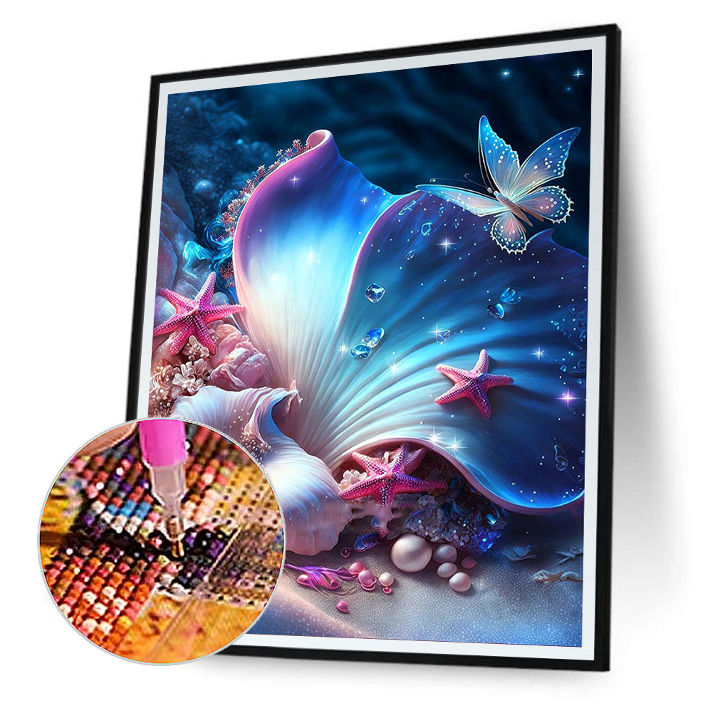 Sea Shell - Full Round Drill Diamond Painting 30*40CM